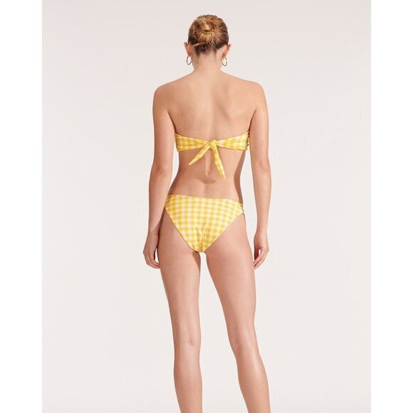 💕VERONICA BEARD💕 Catarina Bandeau Bikini Top (L) + Azoia Tie Waist Bottom (XL) - Picture 6 of 16